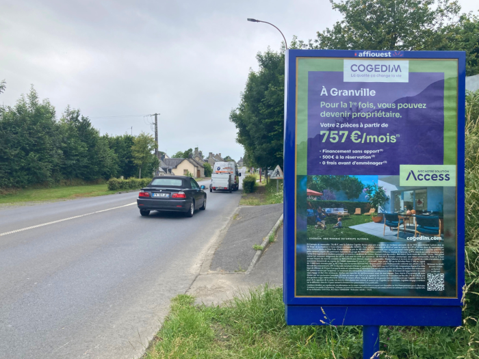 Panneau d'affichage 2m²